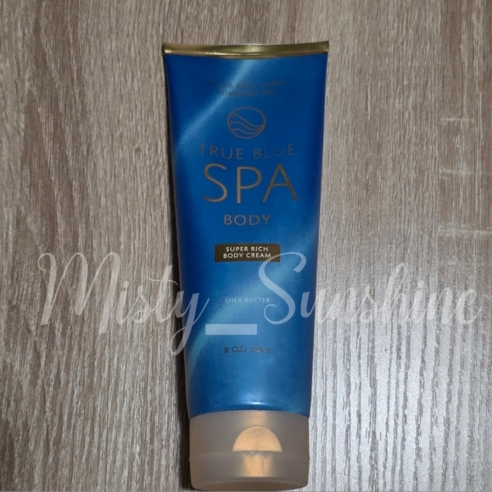 Bath Body Works True Blue Spa Super Rich Body Cream 8oz NEW